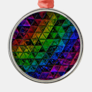 Pride Glass  Metal Tree Decoration
