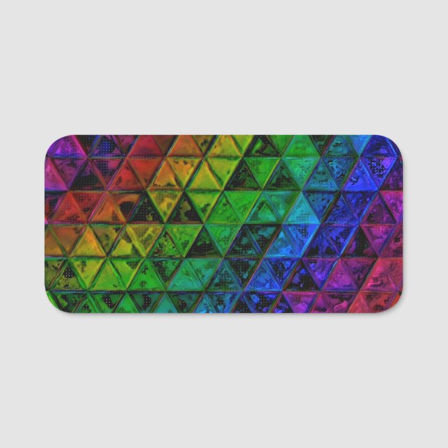 Pride Glass  Name Tag (Front)