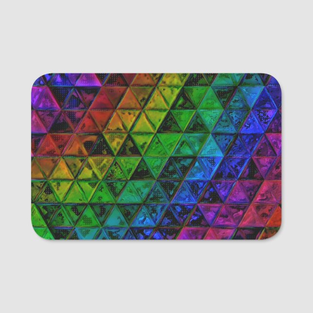 Pride Glass  Name Tag (Front)