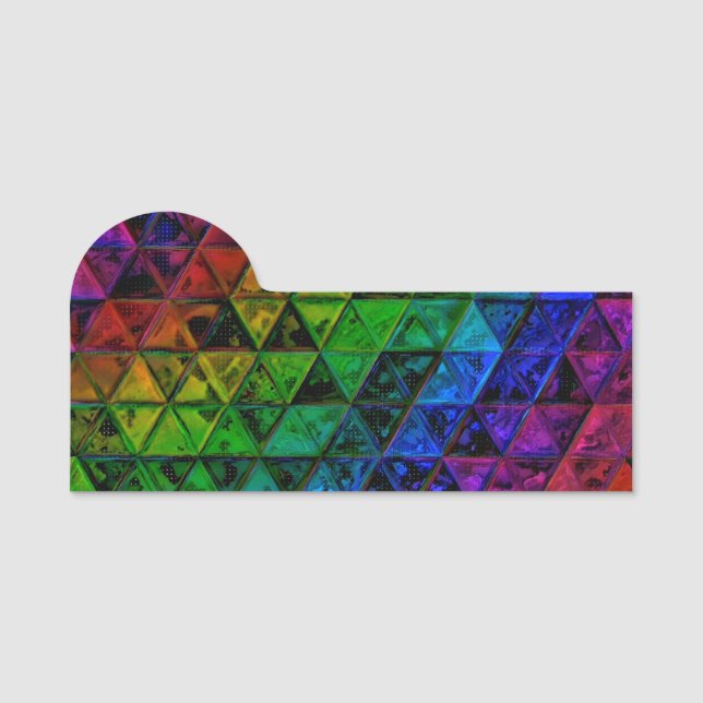 Pride Glass  Name Tag (Front)