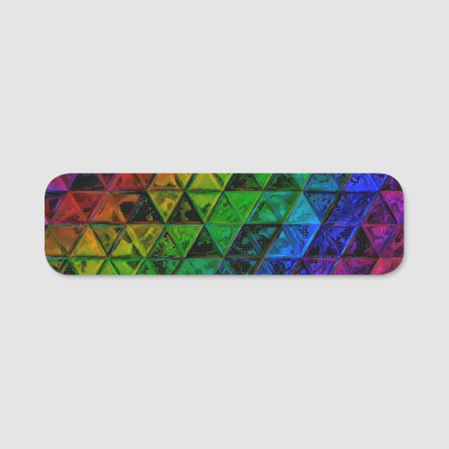 Pride Glass  Name Tag (Front)