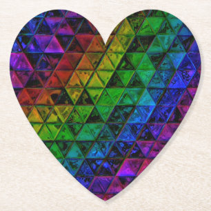 Pride Glass  Paper Coaster
