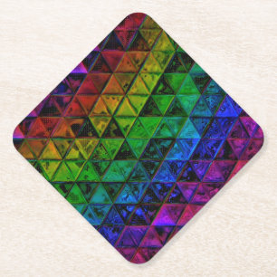 Pride Glass Paper Coaster