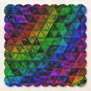 Pride Glass Paper Coaster