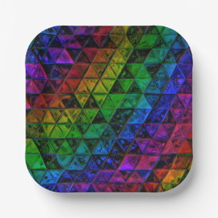 Pride Glass  Paper Plate