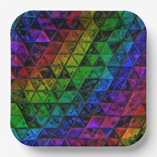 Pride Glass  Paper Plate (Front)