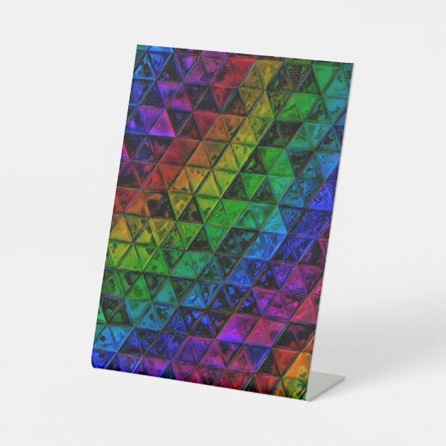 Pride Glass  Pedestal Sign (Front)