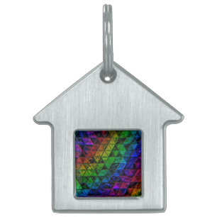 Pride Glass Pet ID Tag