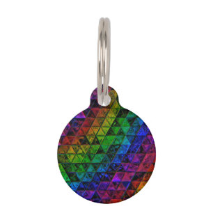 Pride Glass Pet Tag
