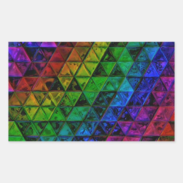 Pride Glass  Rectangular Sticker (Front)