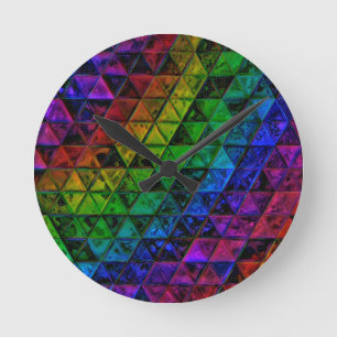 Pride Glass  Round Clock