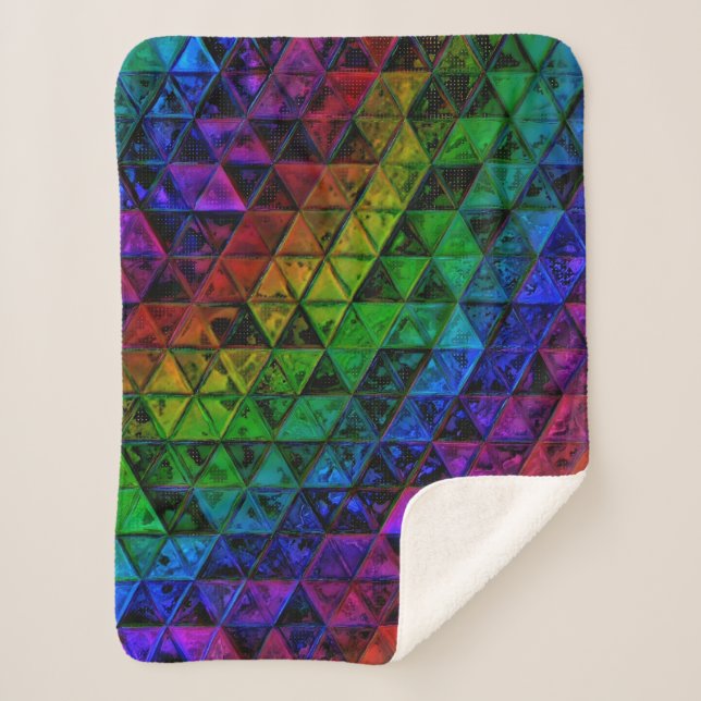 Pride Glass  Sherpa Blanket (Front)