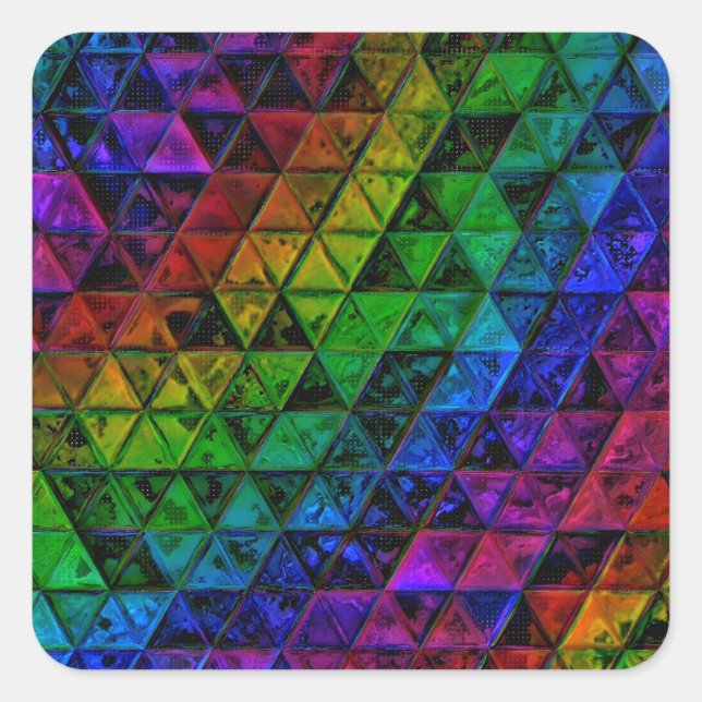 Pride Glass  Square Sticker (Front)