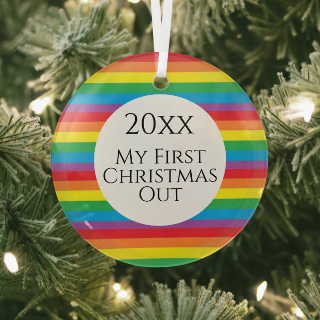 Pride  glass tree decoration (Insitu)