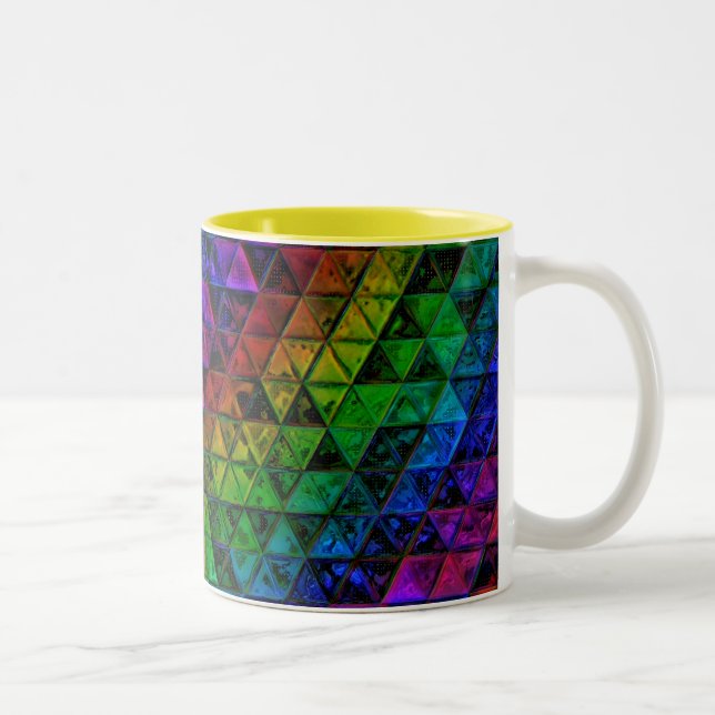Pride Glass  Two-Tone Coffee Mug (Right)
