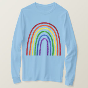 Pride Glitter Handdrawn Rainbow T-Shirt