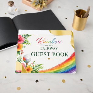 Pride Golf Rainbow on the Fairway  Celebration Guest Book