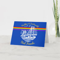 Pride Halifax Dartmouth best friends greeting card