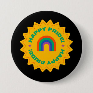 Pride. Happy pride. Gay love. rainbow color    But 7.5 Cm Round Badge