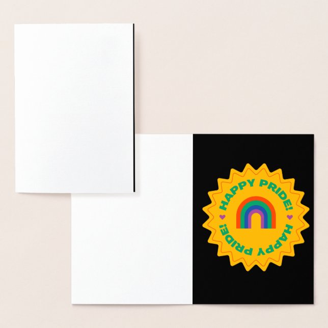 Pride. Happy pride. Gay love. rainbow colour    Foil Card (Display)