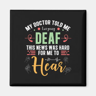 Pride Hard For Me To Hear Hand Sign Language Magnet