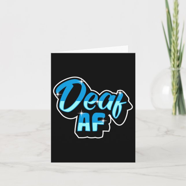 Pride Hearing Loss Awareness Deaf Awareness 3  Card (Front)