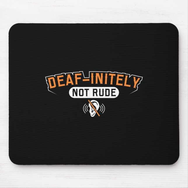 Pride Hearing Loss Awareness Deaf Awareness  Mouse Mat (Front)