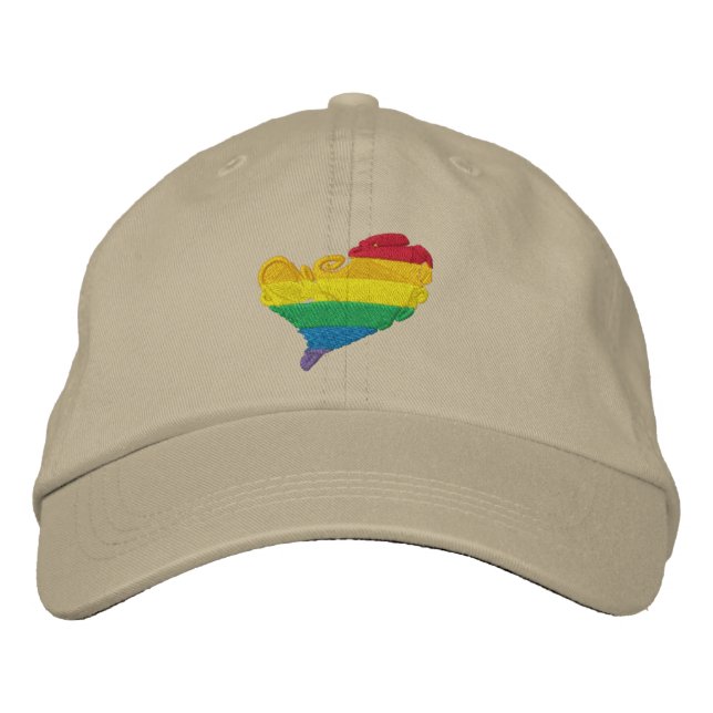 Pride HeART Embroidered Hat (Front)