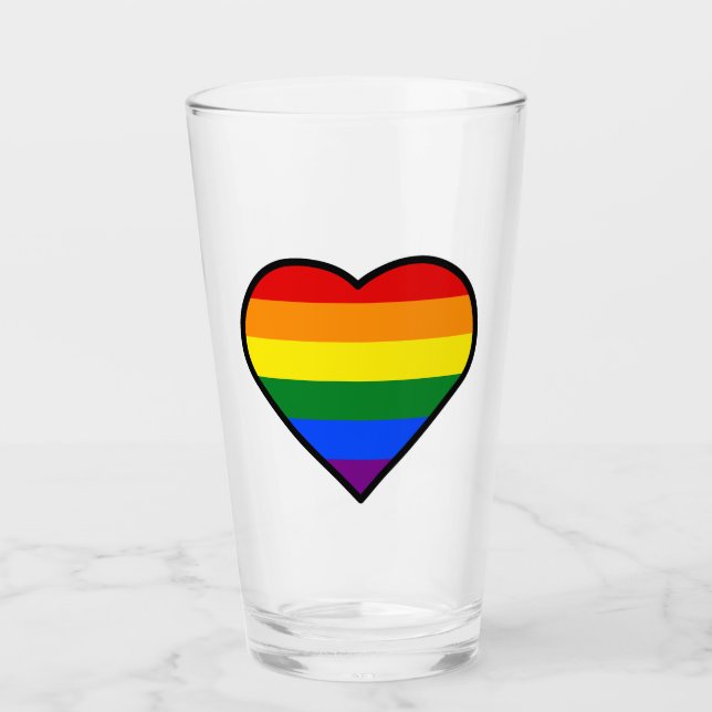 PRIDE HEART GLASS (Front)