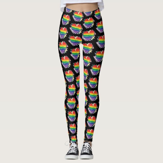 Pride Heart Leggings (Front)