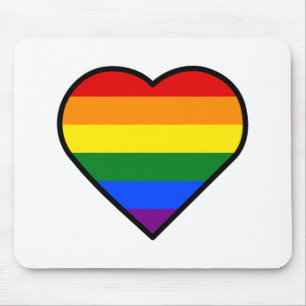 PRIDE HEART MOUSE MAT