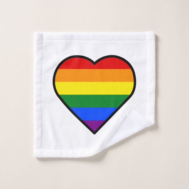 PRIDE HEART WASH CLOTH (Wash Cloth)