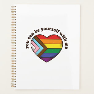 Pride Heart You Can Be Yourself With Me Shirt Desi Planner