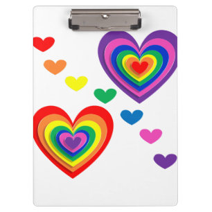 pride hearts bg clipboard