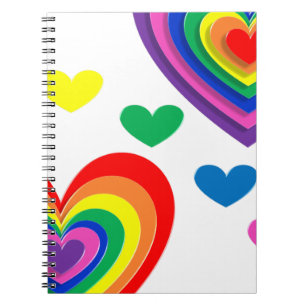 pride hearts bg notebook