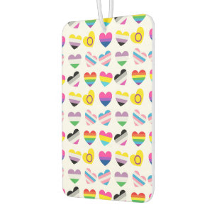 Pride Hearts Car Freshener