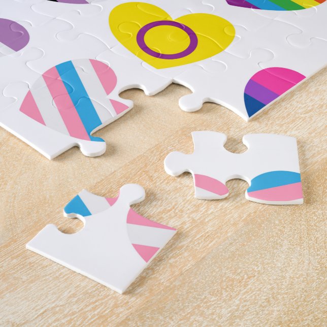 Pride Hearts Jigsaw Puzzle (Side)