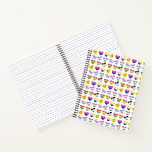 Pride Hearts Notebook