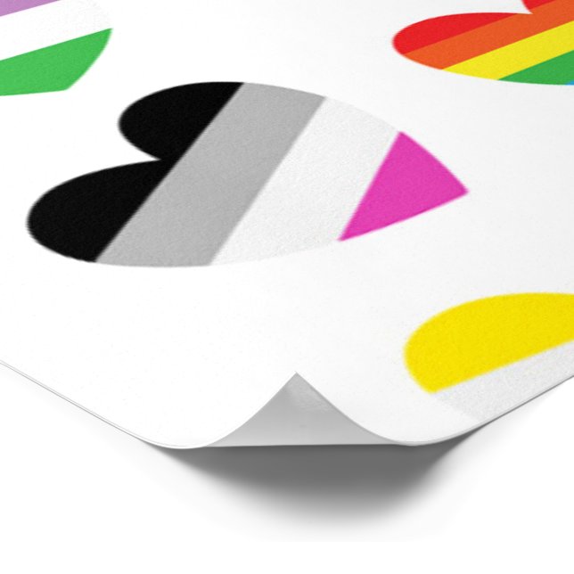 Pride Hearts Poster (Corner)