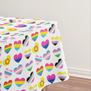 Pride Hearts Tablecloth
