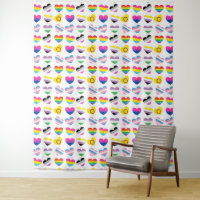 Pride Hearts Tapestry