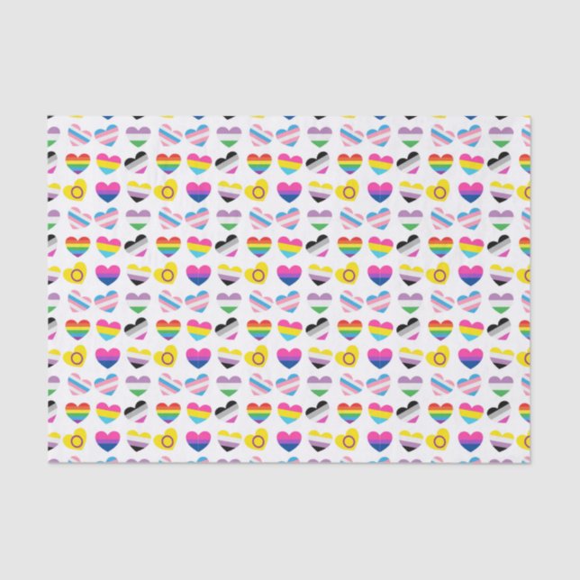 Pride Hearts Tissue Paper (Front)