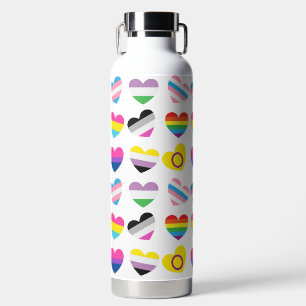 Pride Hearts Water Bottle