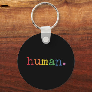 Pride Human LGBT Rainbow LGBTQ Equality Key Ring