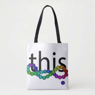 PRIDE Human Rights Diversity Equality Rainbow Tote Bag