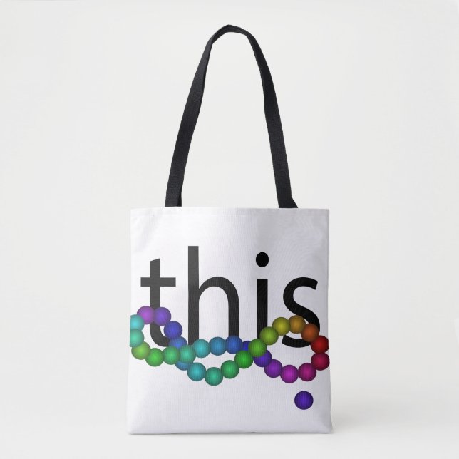 PRIDE Human Rights Diversity Equality Rainbow Tote Bag (Front)