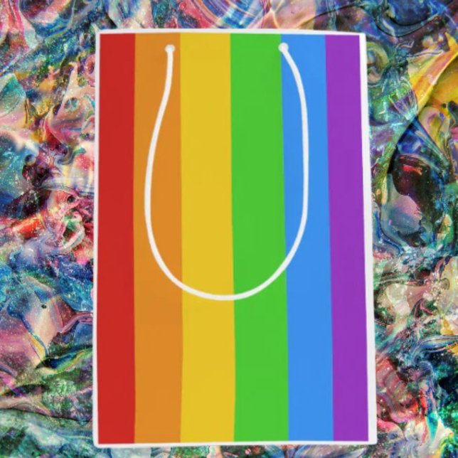 Pride in Every Stripe Medium Gift Bag (Creator Uploaded)