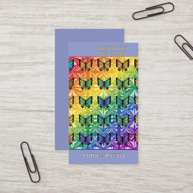 Pride in Flight Collection Business Card (Front/Back In Situ)