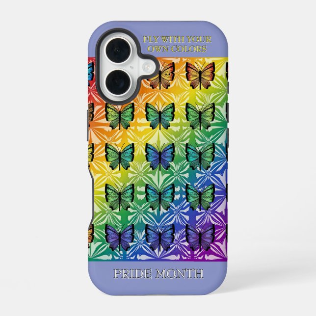 Pride in Flight Collection iPhone 16 Case (Back)