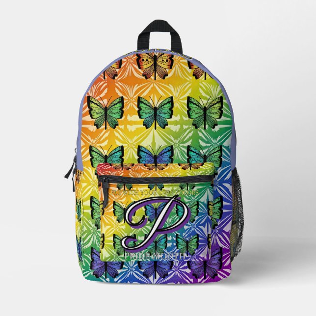 Pride in Flight Collection Printed Backpack (Front)